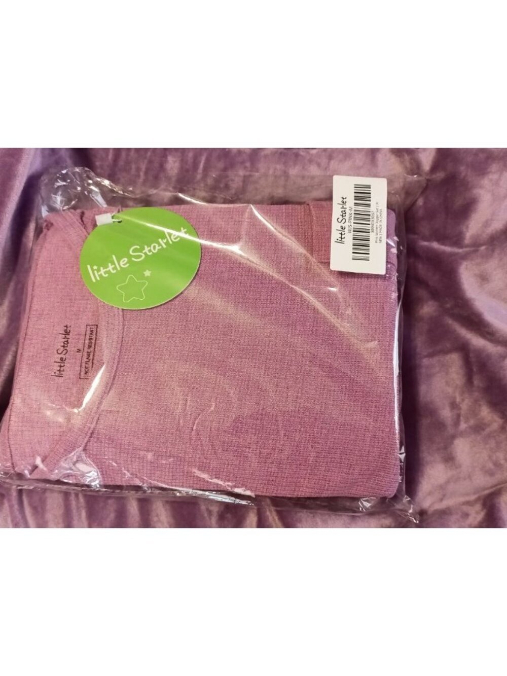 Little Starlet Women's Jogger Set Size M Pink 2 Piece Set Lounge Pajamas Long Sl - Picture 8 of 9
